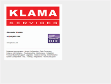 Tablet Screenshot of klama.net